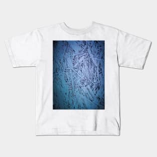 BRIGHT VIBRANT BLUE PARTICLES Kids T-Shirt